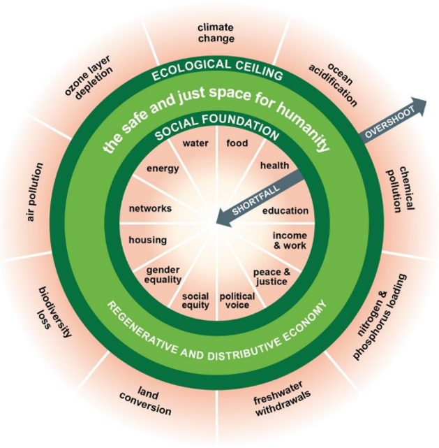 Kate Raworth’s figure of the Doughnut Economy